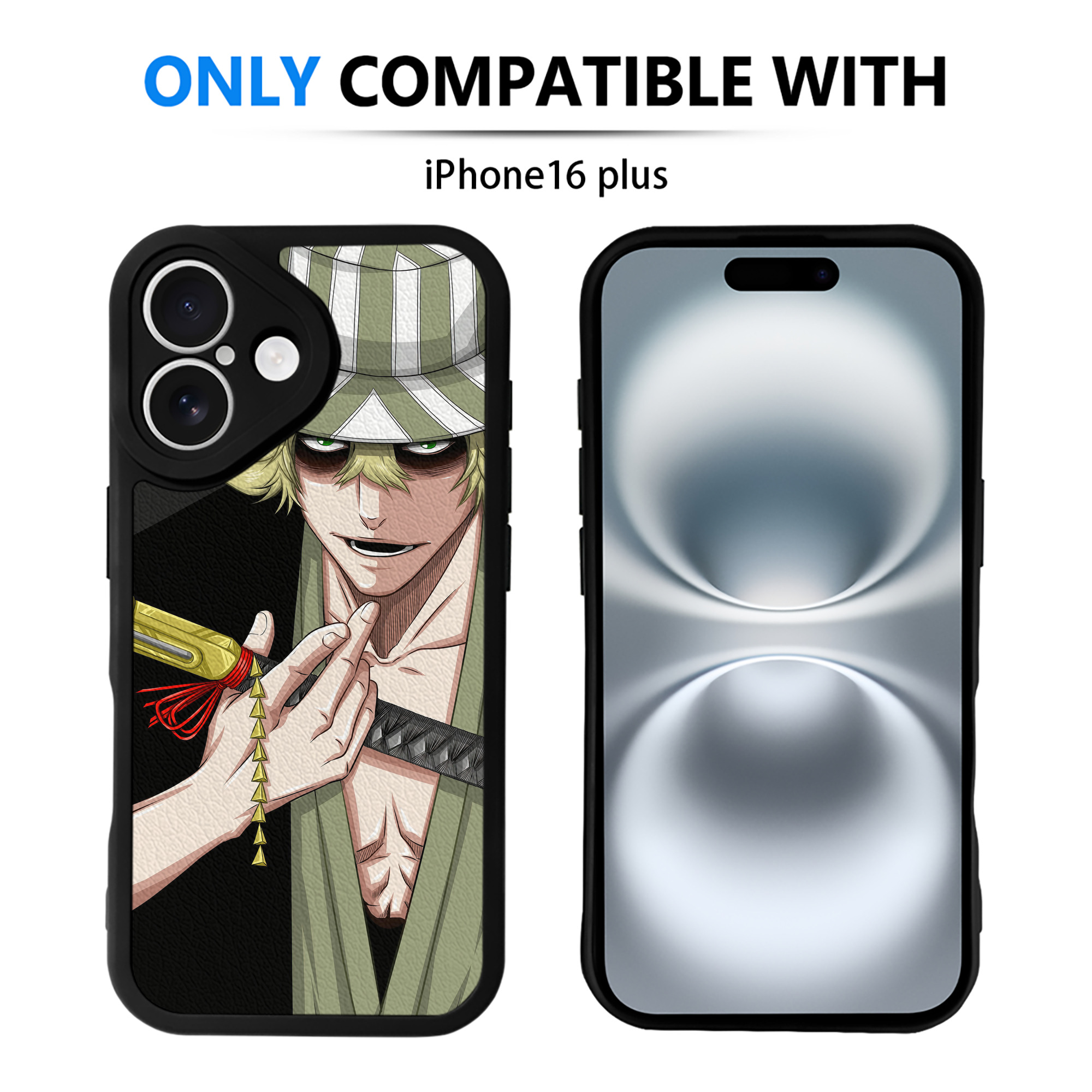 （画像用） ブリーチ BLEACH 【iPhone 16シリーズ対応】シリコンスマホケース（レザー調） 材質：シリコン